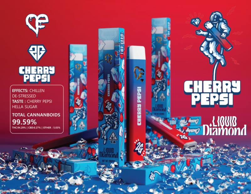CHERRY PEPSI LIQUID DIAMOND